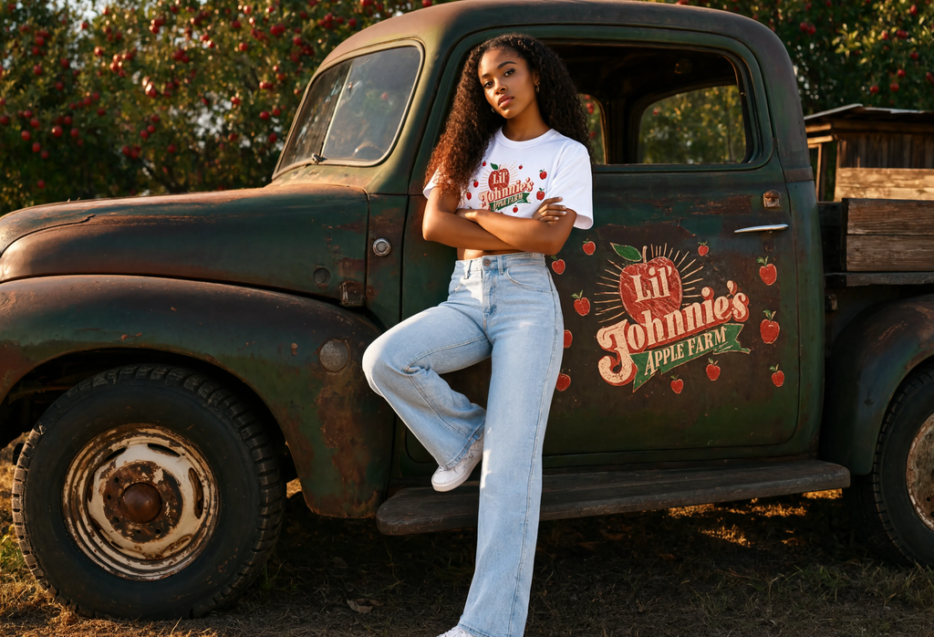 "Lil' Johnnie's Apple Farm" Baby Tee